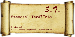 Stenczel Terézia névjegykártya